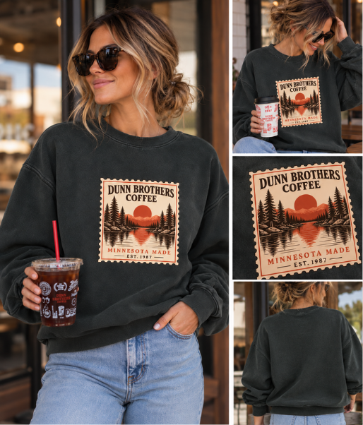 Northwoods Stamp Vintage Crewneck