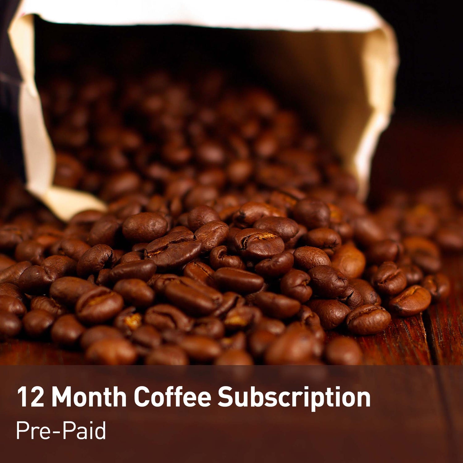 12 month pre-paid coffee subscription