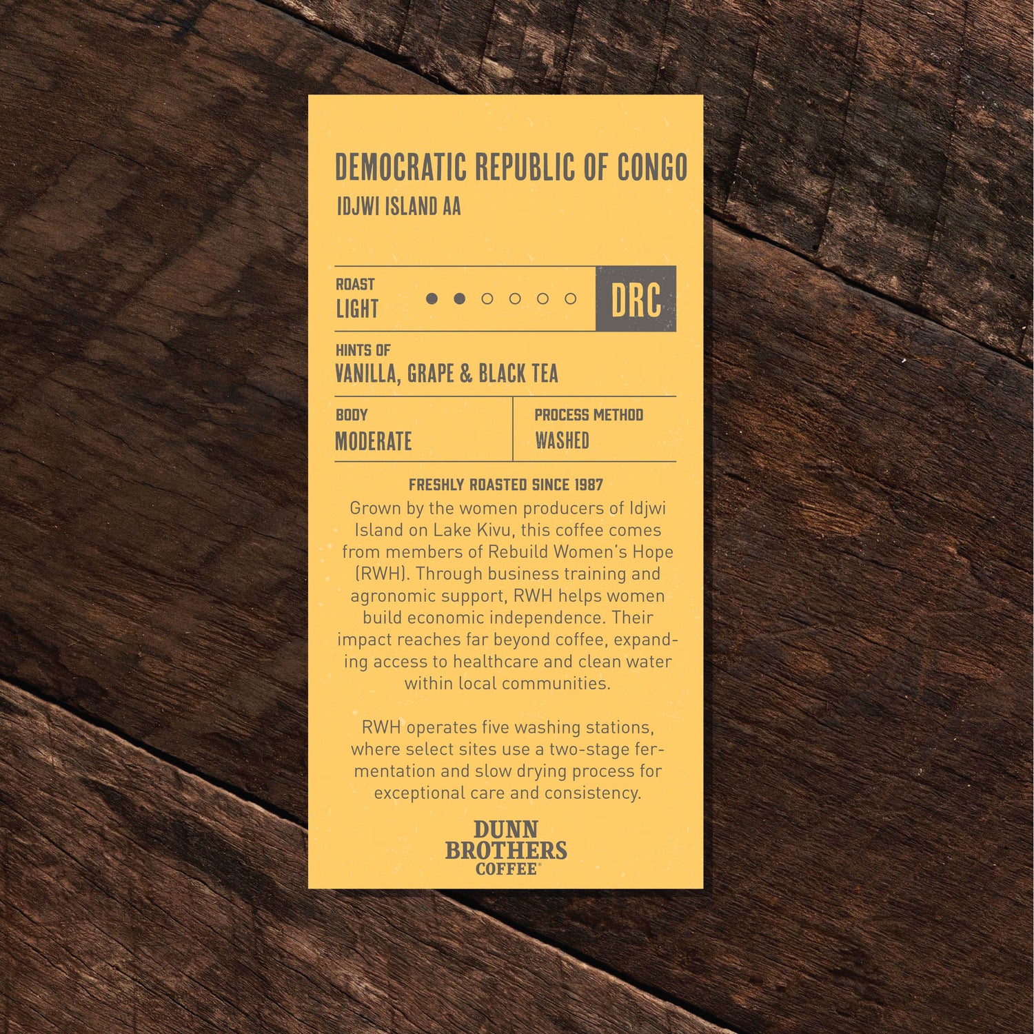 Democratic Republic of Congo, Idjwi Island - Light Roast