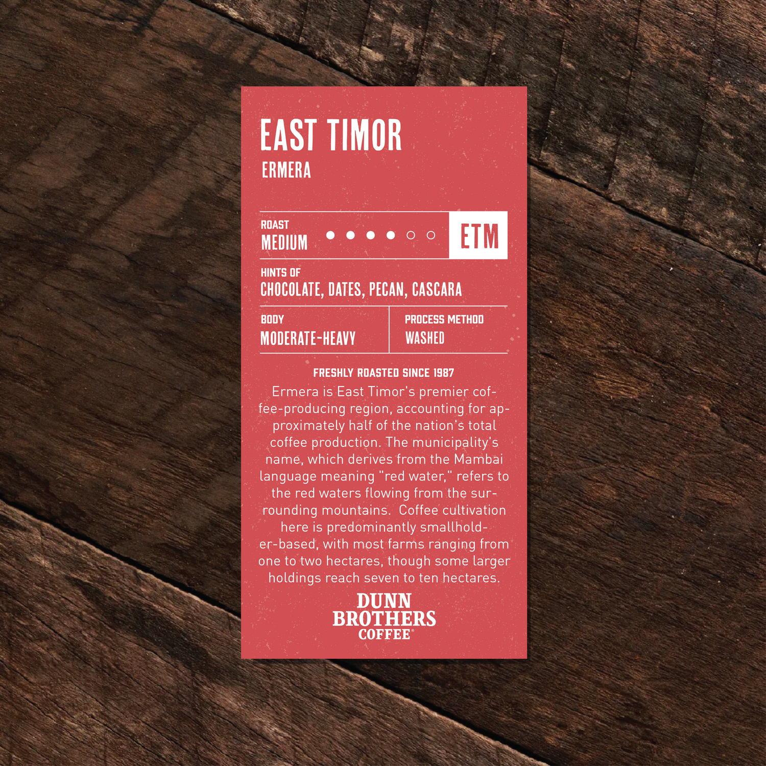 East Timor, Ermera - Medium Roast