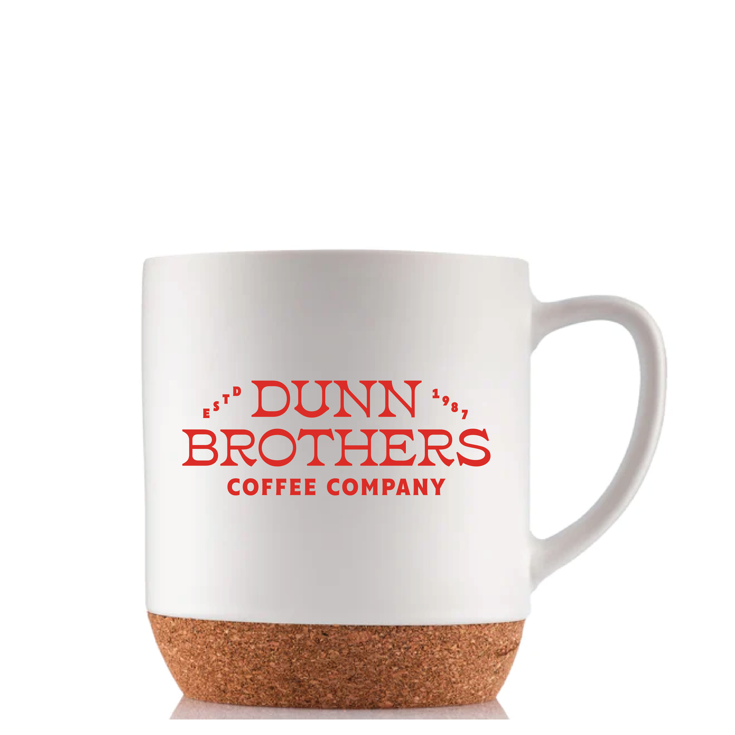 14oz Ceramic Mug with Cork (White)