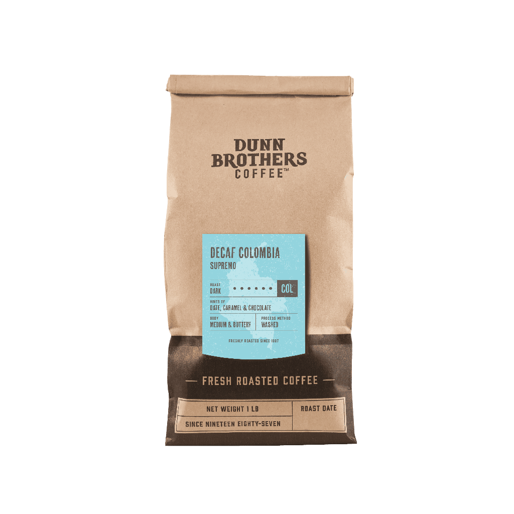 Dunn Brothers Decaf Colombia Supremo Dark Roast Coffee