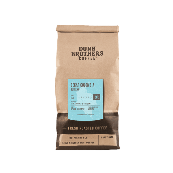 Dunn Brothers Decaf Colombia Supremo Dark Roast Coffee