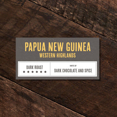 dunn brothers coffee papua new guinea western highlands dark roast