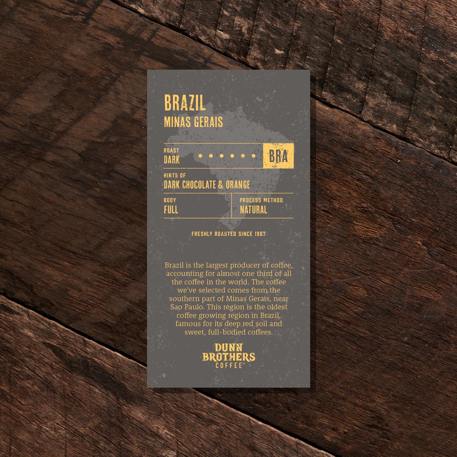 dunn brothers coffee brazil minas gerais dark roast