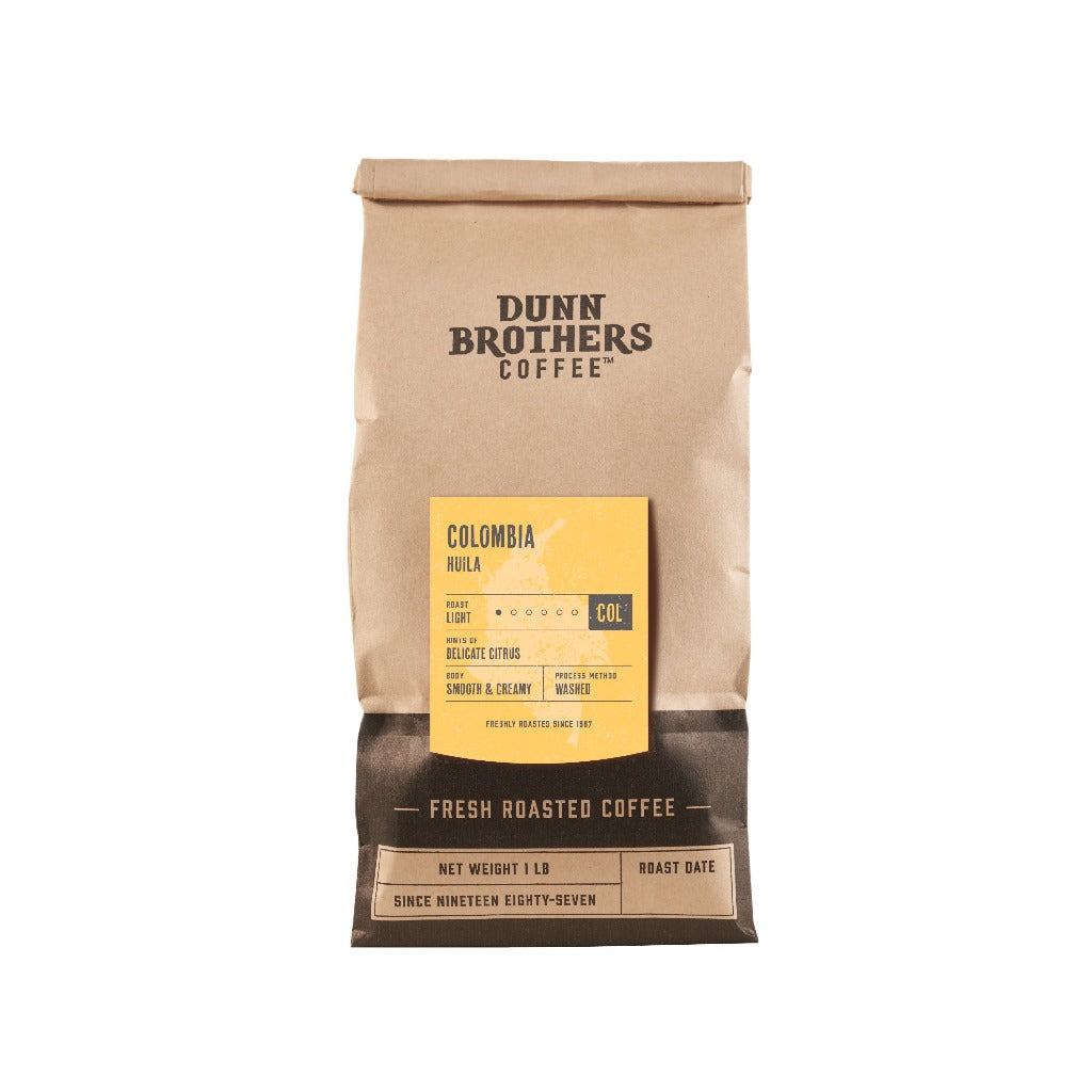 dunn brothers coffee colombia huila light roast coffee
